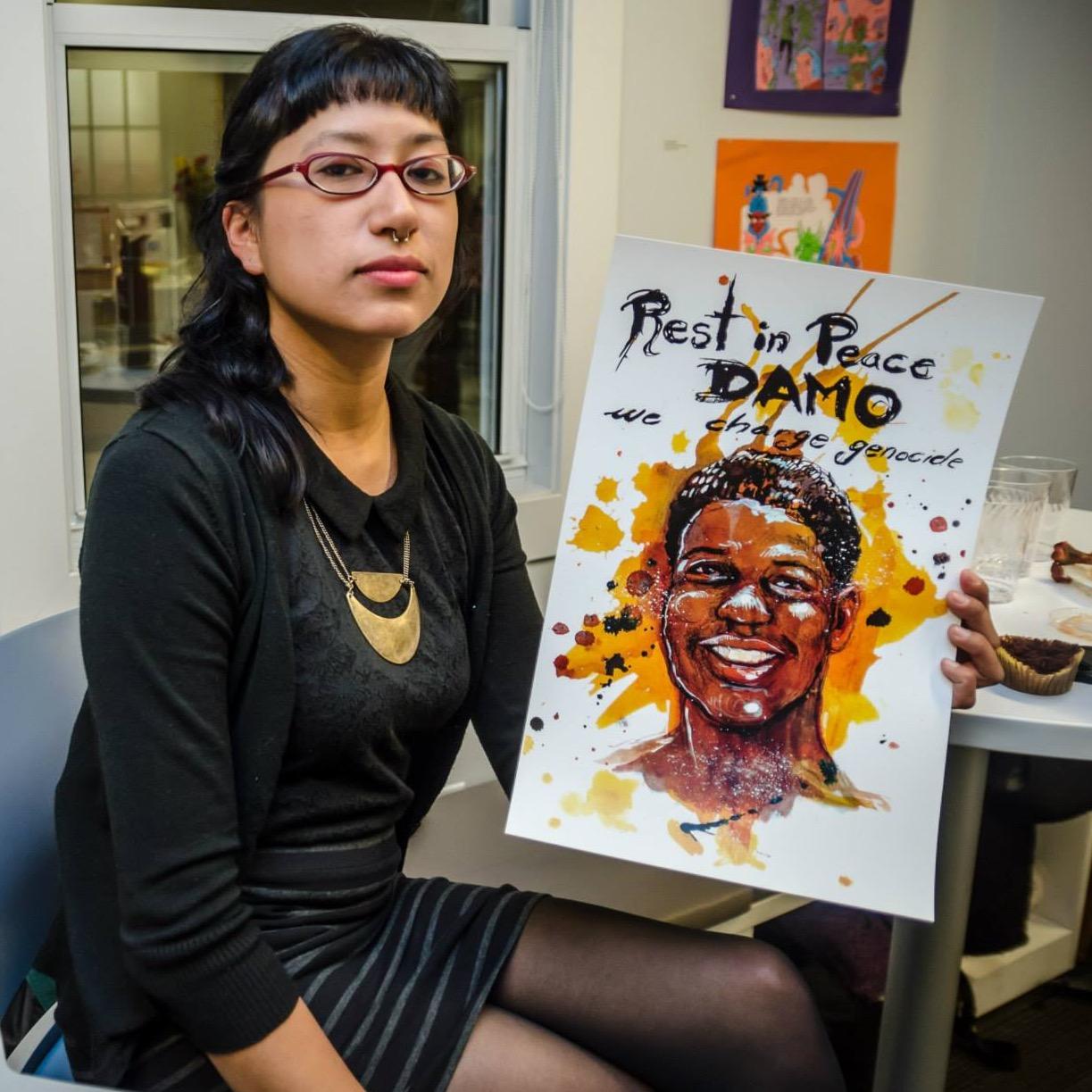 Monica Trinidad with artwork by Molly Crabapple.
