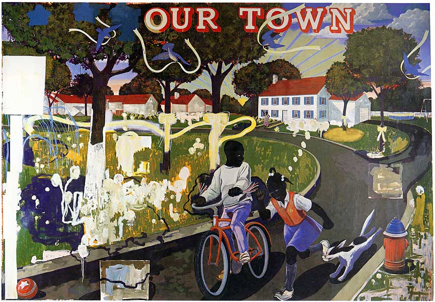 Kerry James Marshall’s Our Town (1995)