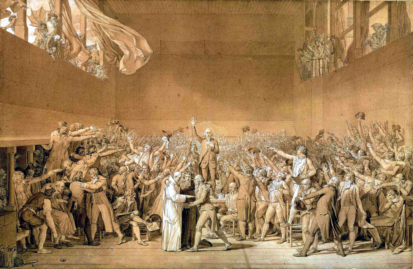 David, sketch for The Tennis Court Oath