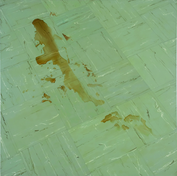 Marilyn Minter, Spill , 1977 Oil on canvas, 60 x 60 inches 