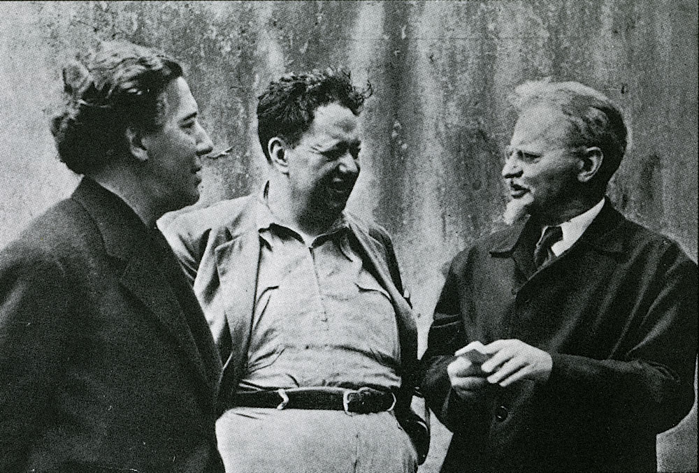 André Breton, Diego Rivera and Leon Trotsky in Mexico City