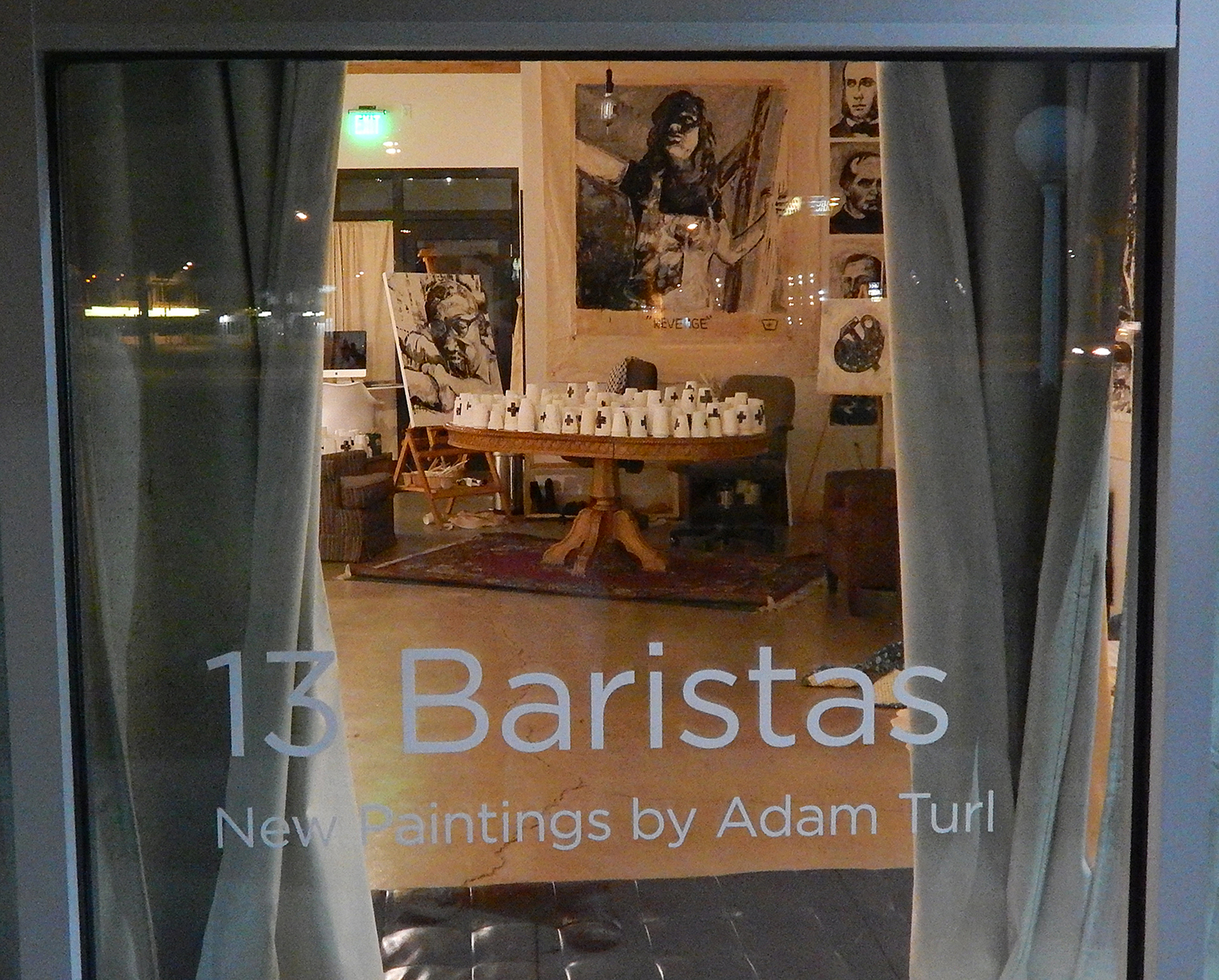 Adam Turl, "13 Baristas" at Brett Wesley Gallery,Las Vegas, Nevada, 2015