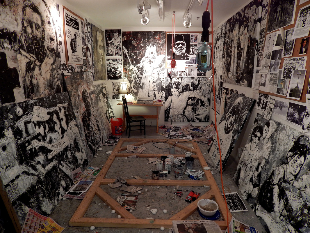 Adam Turl, "A Painter for Our Time," installation at the Lewis Center, Sam Fox School of Art and Design, St. Louis, Missouri, 2014