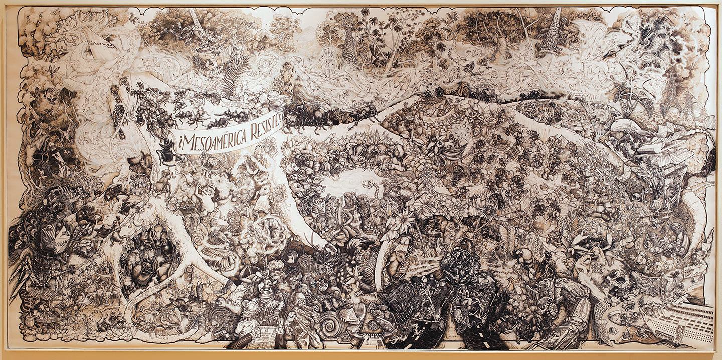 Beehive Design Collective Mesoamérica Resist e (2005-2014) Digital print on fabric