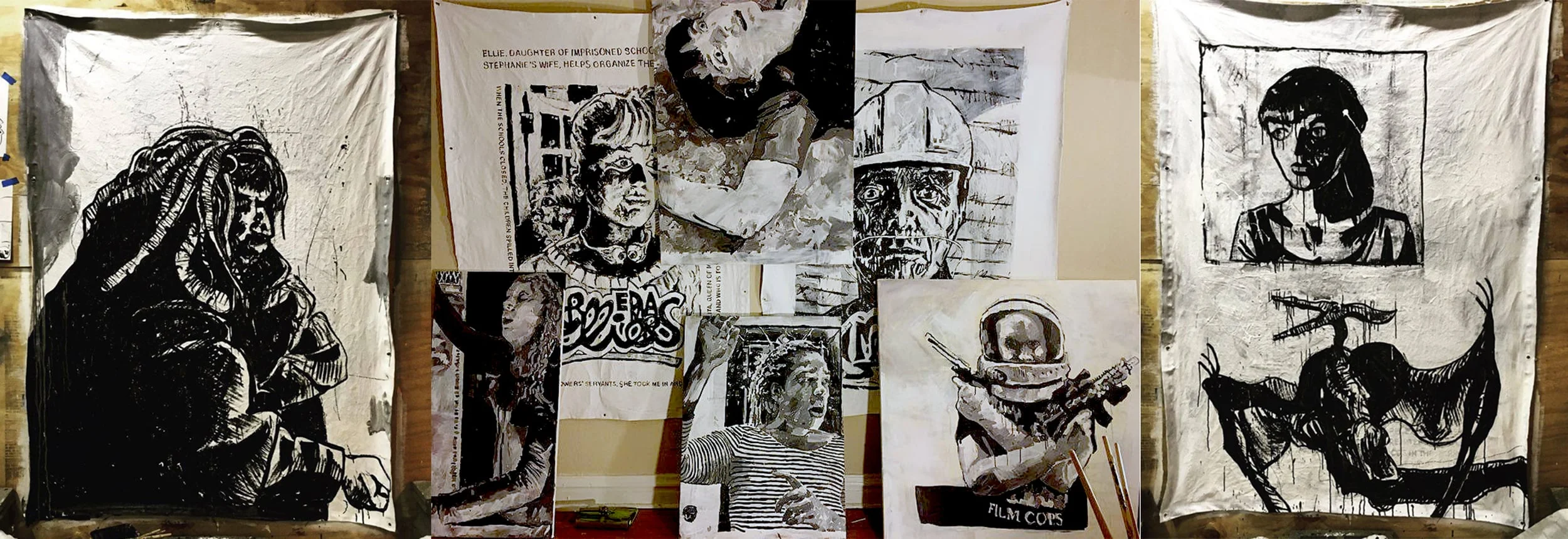 Red Mars paintings in progress