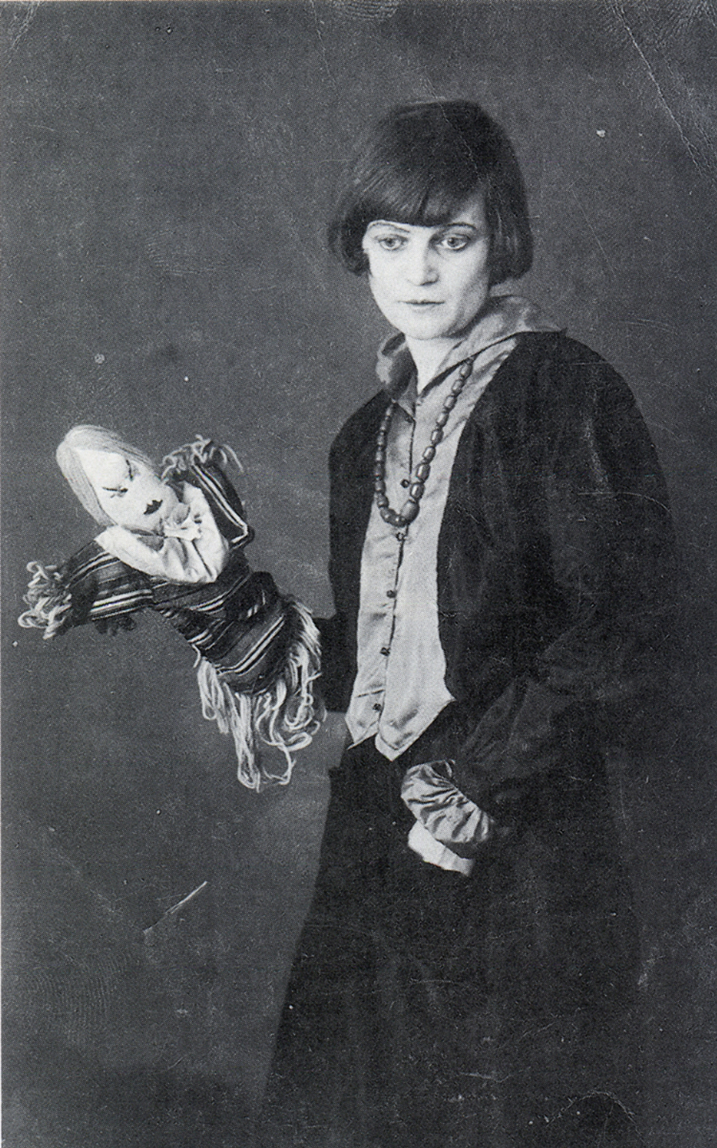 Hennings and one of her puppets