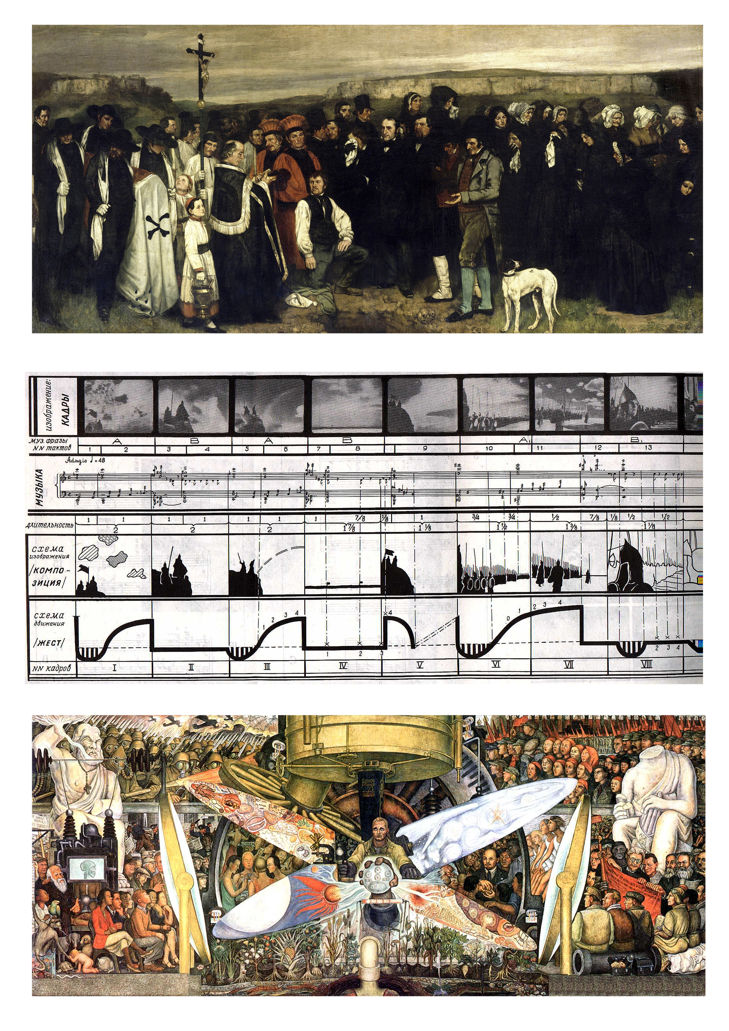 From the "other avant-garde": Courbet, Eisenstein and Rivera