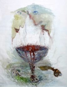 Thanksgiving -Thank you Slaves, oil, 1998 5'3" x 6'.