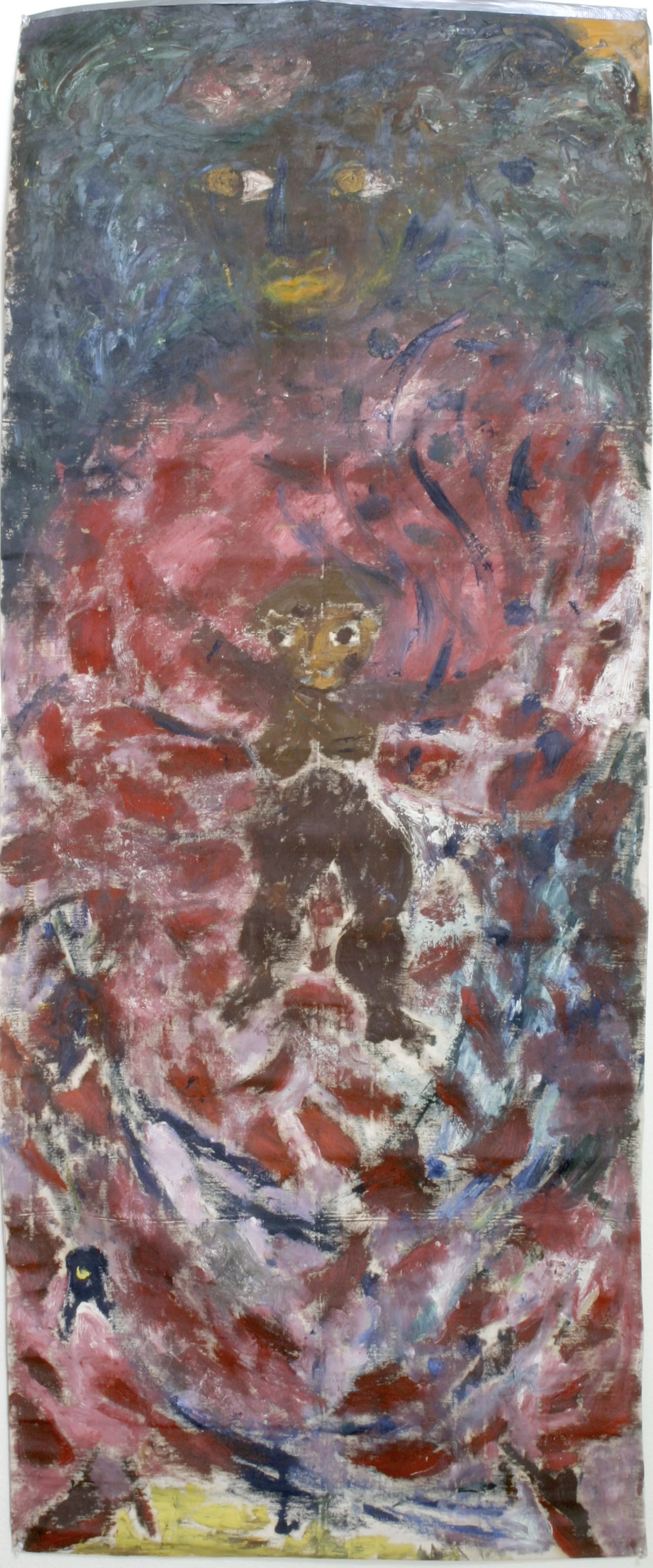 Under God -Rationalized Profit in War and Peace, oil 1990s 5'2" x 9'