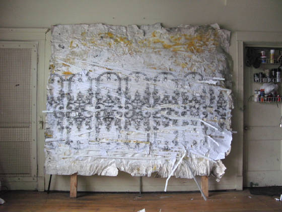 Polk Street, Mixed-Media on Paper on Paper, 101"x96" 2014.