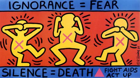 Silence = Death by Keith Haring.