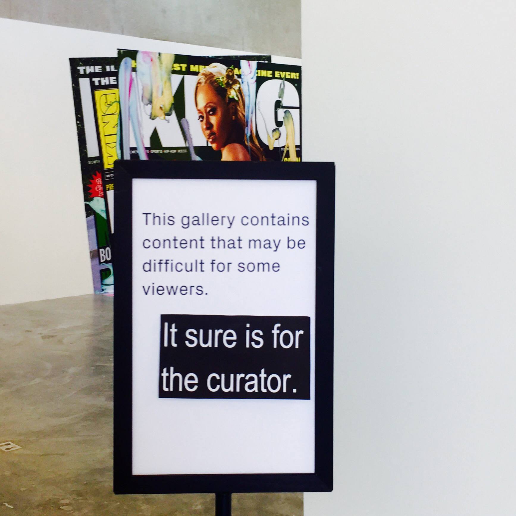 The racist Kelley Walker exhibit at the Contemporary Art Museum in St. Louis (Photo by Richard Reilly)