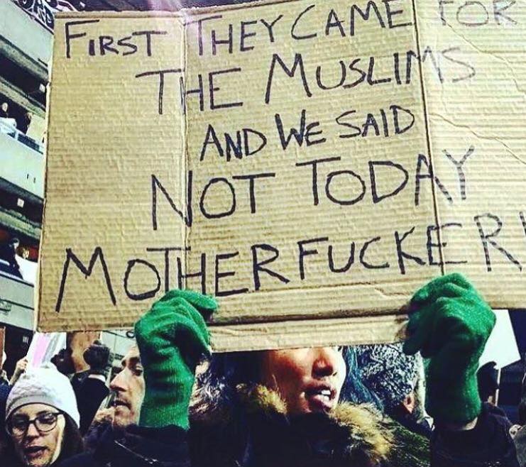 Protest at JFK airport (January 28, 2017)