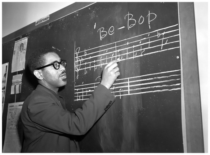Dizzy Gillespie teaches bebop
