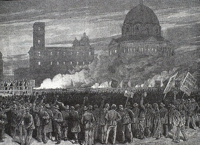 The 1877 St. Louis General Strike; also known as the "St. Louis Commune"