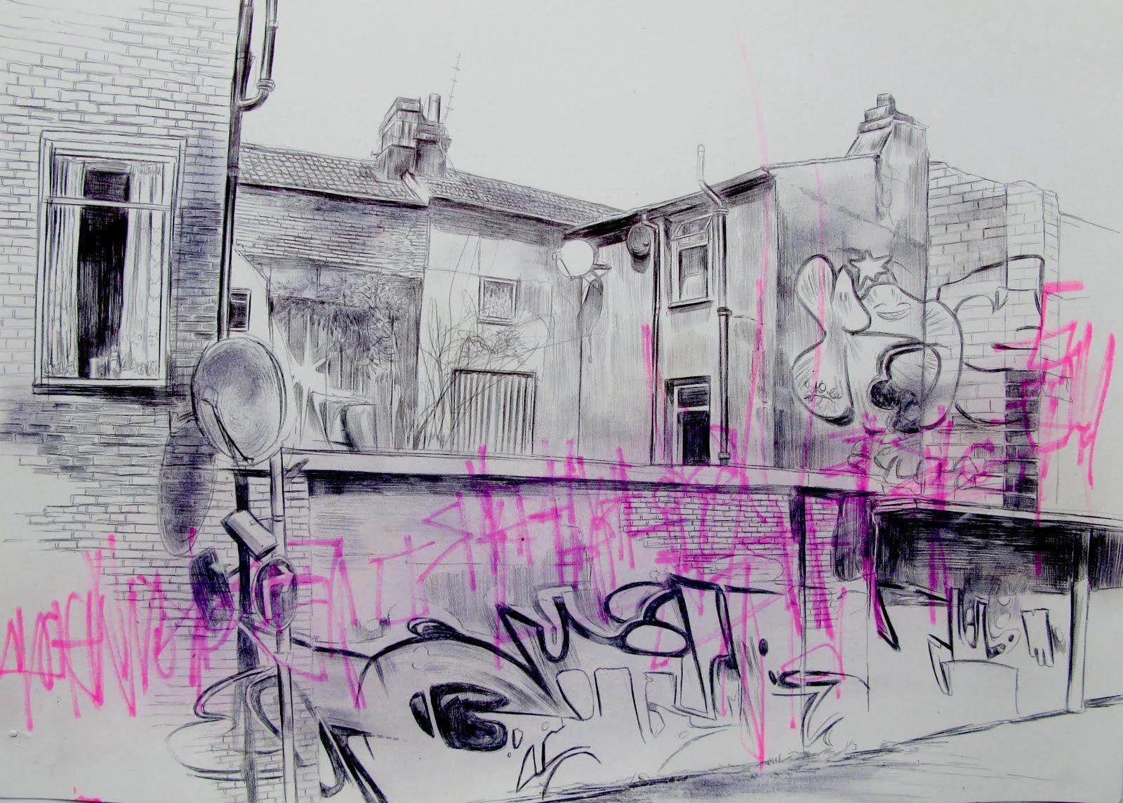 Brighton Walls by Laura Oldfield Ford.
