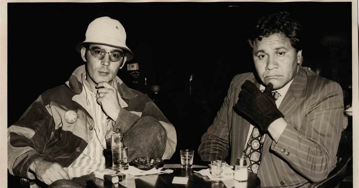 Hunter S. Thompson and Oscar Z. Acosta at Caesar's Palace Bar, 26 April 1971, 03:00 am.