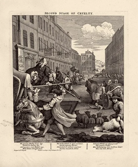 William Hogarth, The Four Stages of Cruelty #2 , engraving (1751)