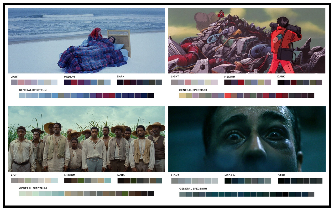 Overall, the project became a study of color in films. The relationship between color, cinematography, set design & production design are apparent, but the blog has other uses and applications. 