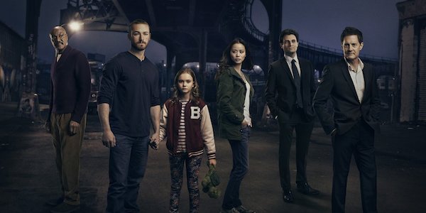 Starring (from L to R) Delroy Lindo, Jake McLaughlin, Johnny Sequoyah, Jamie Chung, Arian Moayed and Kyle MacLachlan,