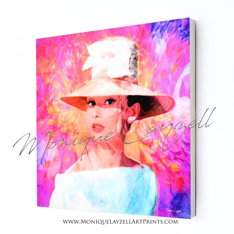 Pink Flower Audrey Print