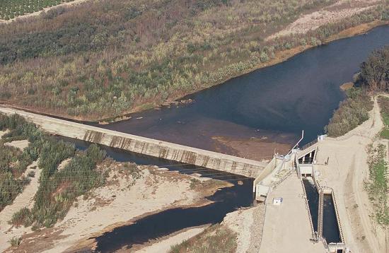 VeRn Freeman Diversion Dam Located at Santa Clara RIver Mile 10.5