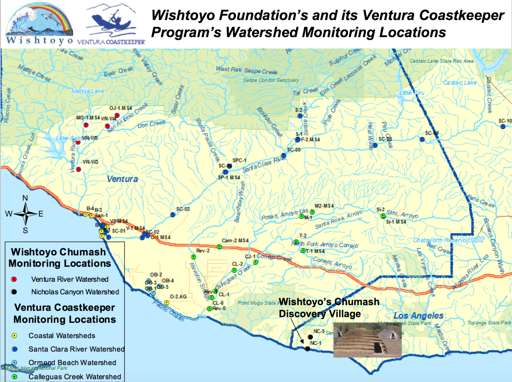 Click on this Map to View our Watershed Monitoring Locations