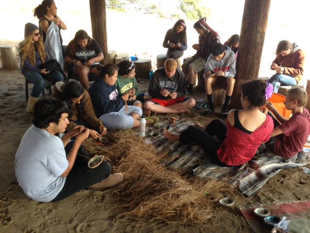 Students learn about the importance of Abalone to the Chumash.