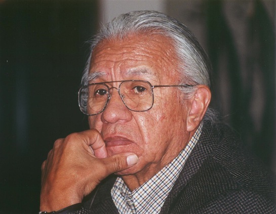 Billy frank, Jr., Nisqually Elder, provided the first annual Chumash Tomol (CHUMASH CANOE) journey of 2001 with encouragement and inspiration. He was so happy in his heart to learn of this historic event that was about to take place from the mainland of oxnard harbor to Limuw (Santa Cruz island) for the first time in over 100 years. Billy sent us 10 huge traditionally harvested salmon from the Nisqually river that he fought so hard to protect which provided a feast for the paddlers and the community. With those life giving salmon he sent encouragement to stay on the water and continue our canoe culture...for the next canoe journey of 2004, he not only sent 10 more salmon, he accepted our invitation to come out limuw to witness the canoe journey and camp with our community on our island of origin, Limuw! We continue to cherish his friendship, and wise leadership. Billy passed away in 2014. his generousity, wisdom, leadership, encouraging words, and meaningful actions will live on in our community and the world indefinantly.