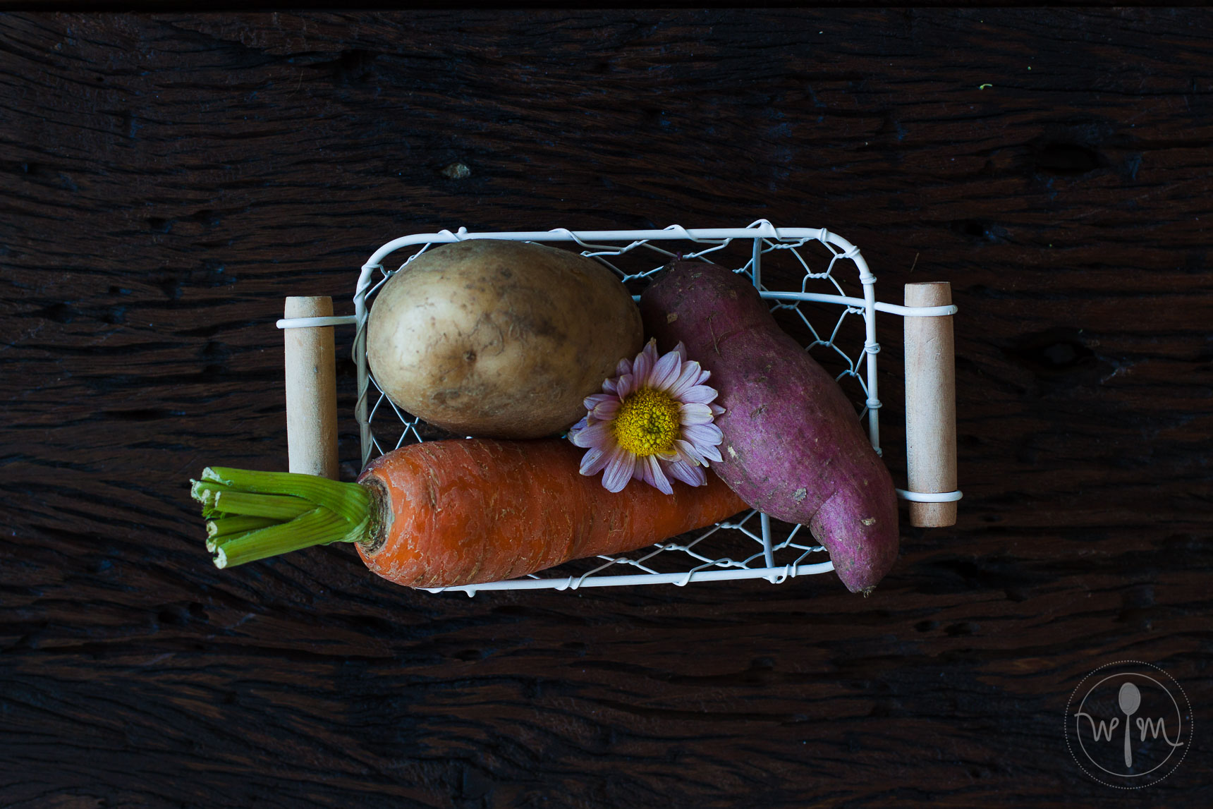 Carrots and two potatoes