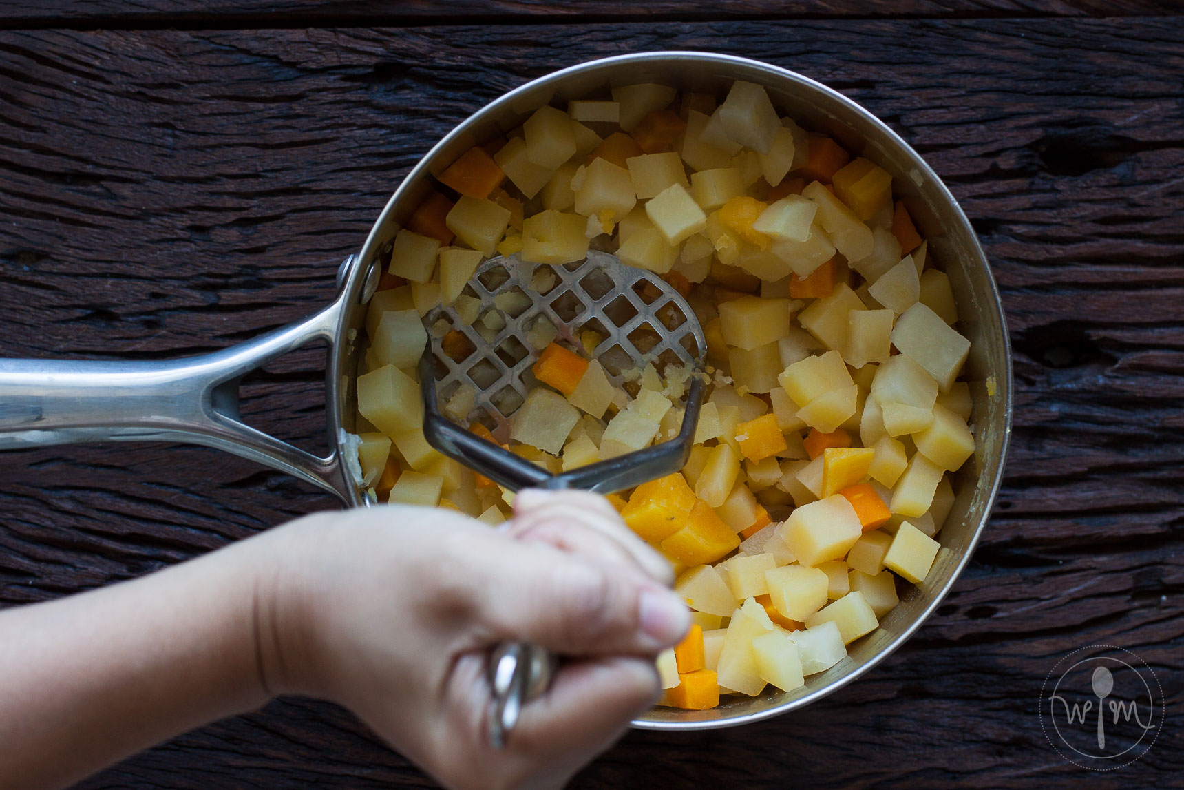 Make your life easier, use a masher