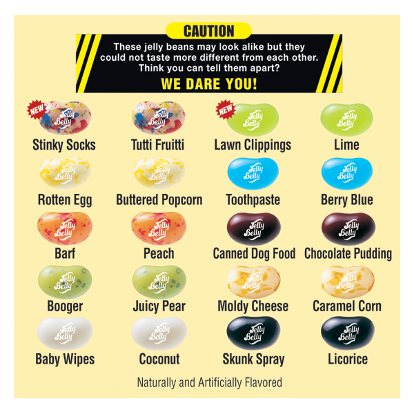 Jelly Belly Color Flavor Chart