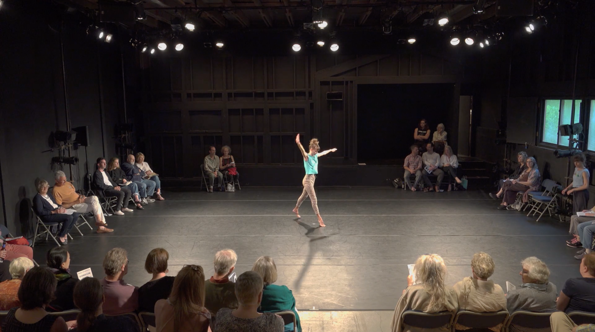 Joanna Kotze performs in the yard’s nanon theater