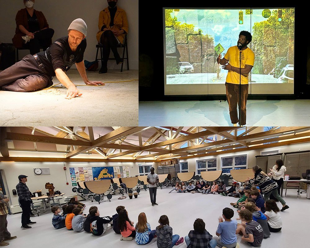 We are excited to welcome our fall residency artists: Tommy Noonan and Culture Mill here developing a new piece How To Be A Visitor; and Godfrey Muwulya here teaching East African Dance and rhythms to our Island youth in the schools. Both residencies
