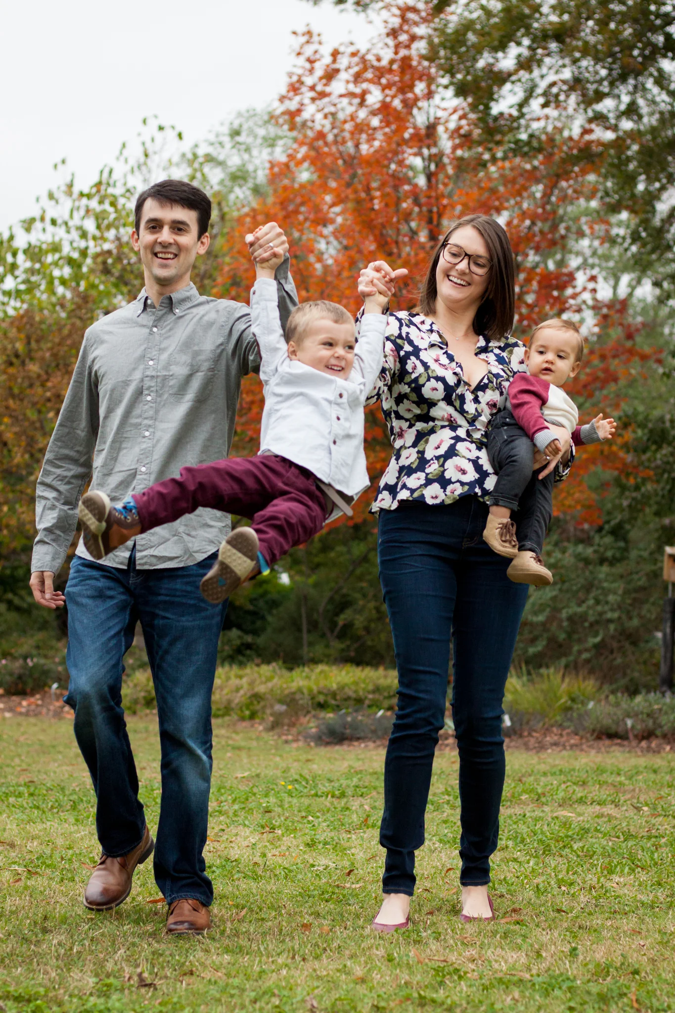 Raleigh Family Session at JC Raulston Arboretum 