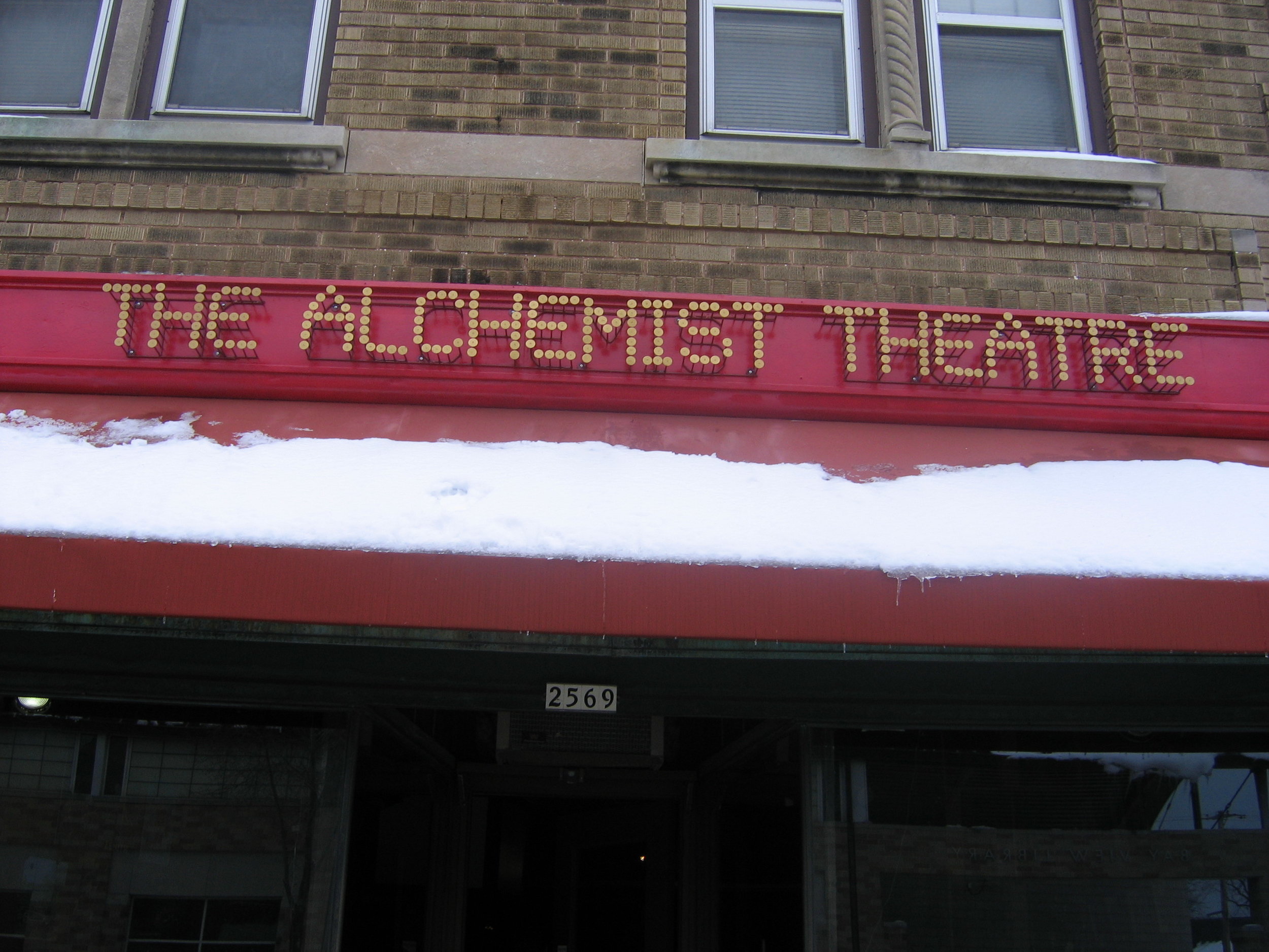 Alchemist Theater Sign
