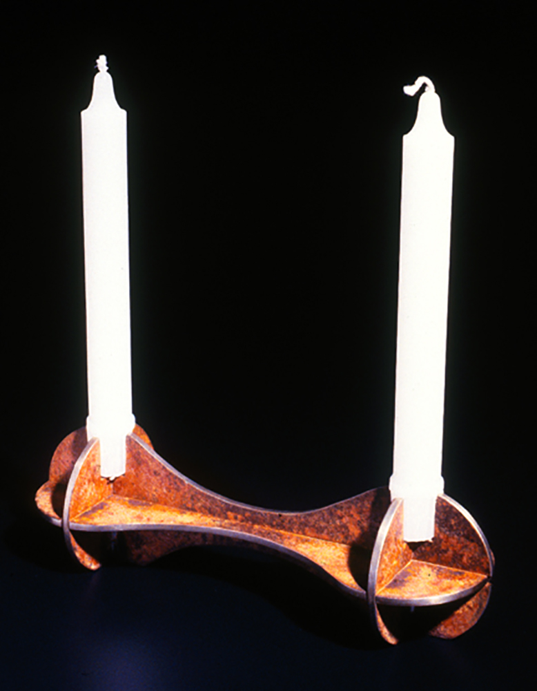 Barbell Candle Holder