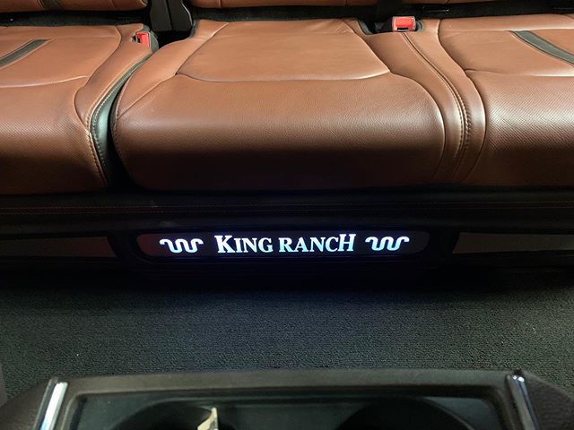 Super clean box we installed in a F-250 King Ranch with 2-12&rdquo; Kicker Comp RT&rsquo;s integrated into the factory system. Box built by @mobiletoysinc @kickeraudio @audiocontrolinc #streetsounds #kingranch
