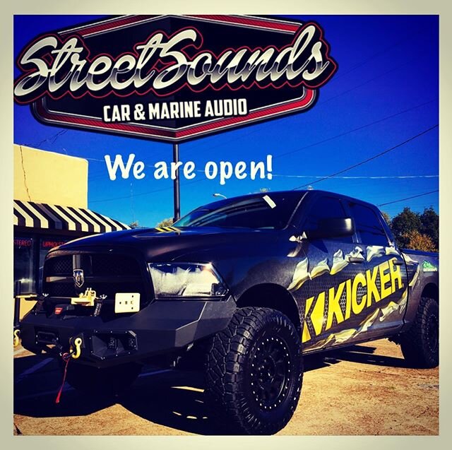 We are open and servicing all your needs. We are running limited appointments for the safety of our staff and clients. #streetsounds @kickeraudio