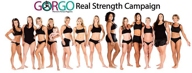 Bilde av ulike veltrente jenter fra Womens Fitness Magazine kampanje 