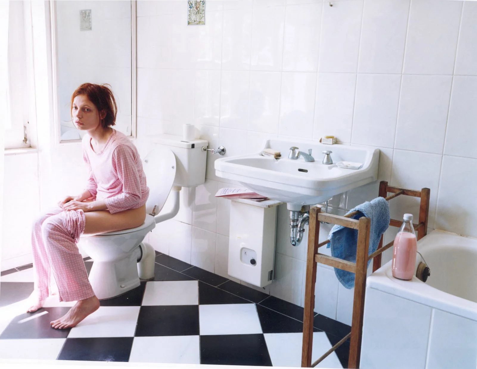 Aino's favourite image from her own photography - Untitled (Bathroom) 1999, at the time before her first solo show when her career as an artist was just beginning.