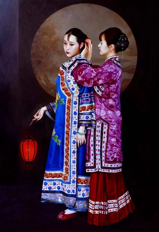 XUE YANQUN - ‘The Lantern No2’, 130 x 97cm, Oil on Canvas
