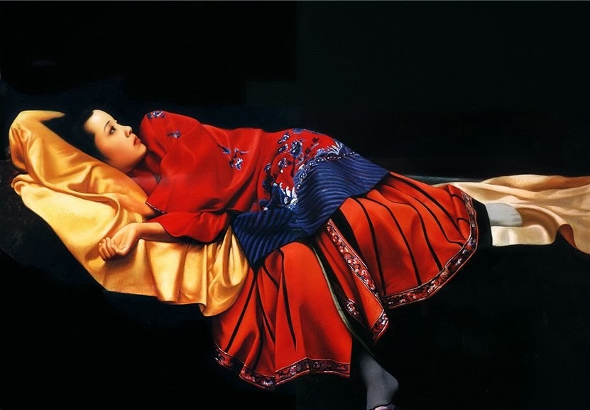 JIANG GUOFANG, ‘Waiting in Silence’ , oil on canvas, 1997