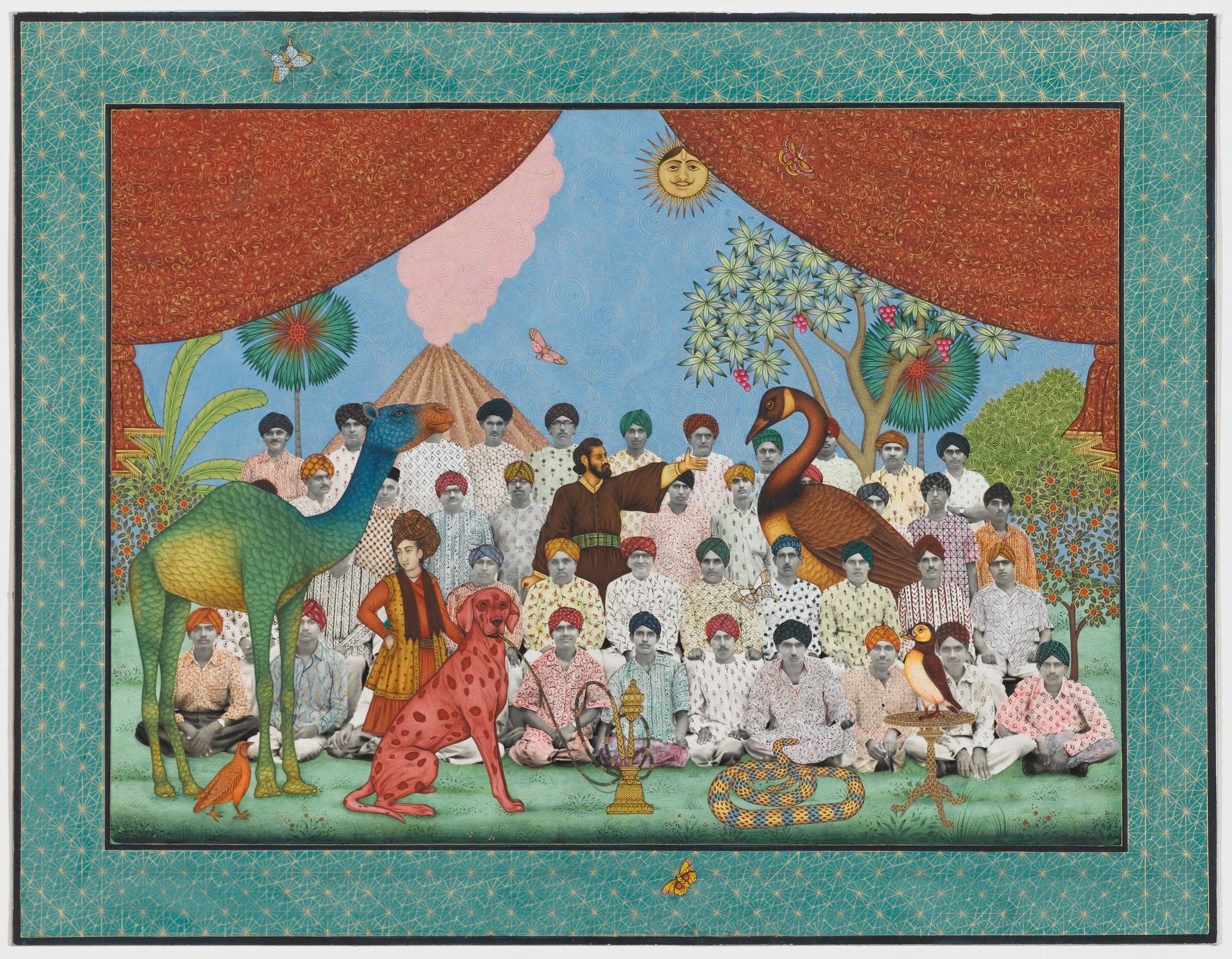 ALEXANDER GORLIZKI, ‘We are Union’ , pigment and gold on paper, 2012