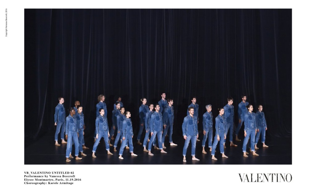 VB_VALENTINO UNTITLED 02 — Performance by Vanessa Beecroft — Elysee Montmartre, Paris, 11.09.2016 — Choreography: Karole Armitage ©Valentino