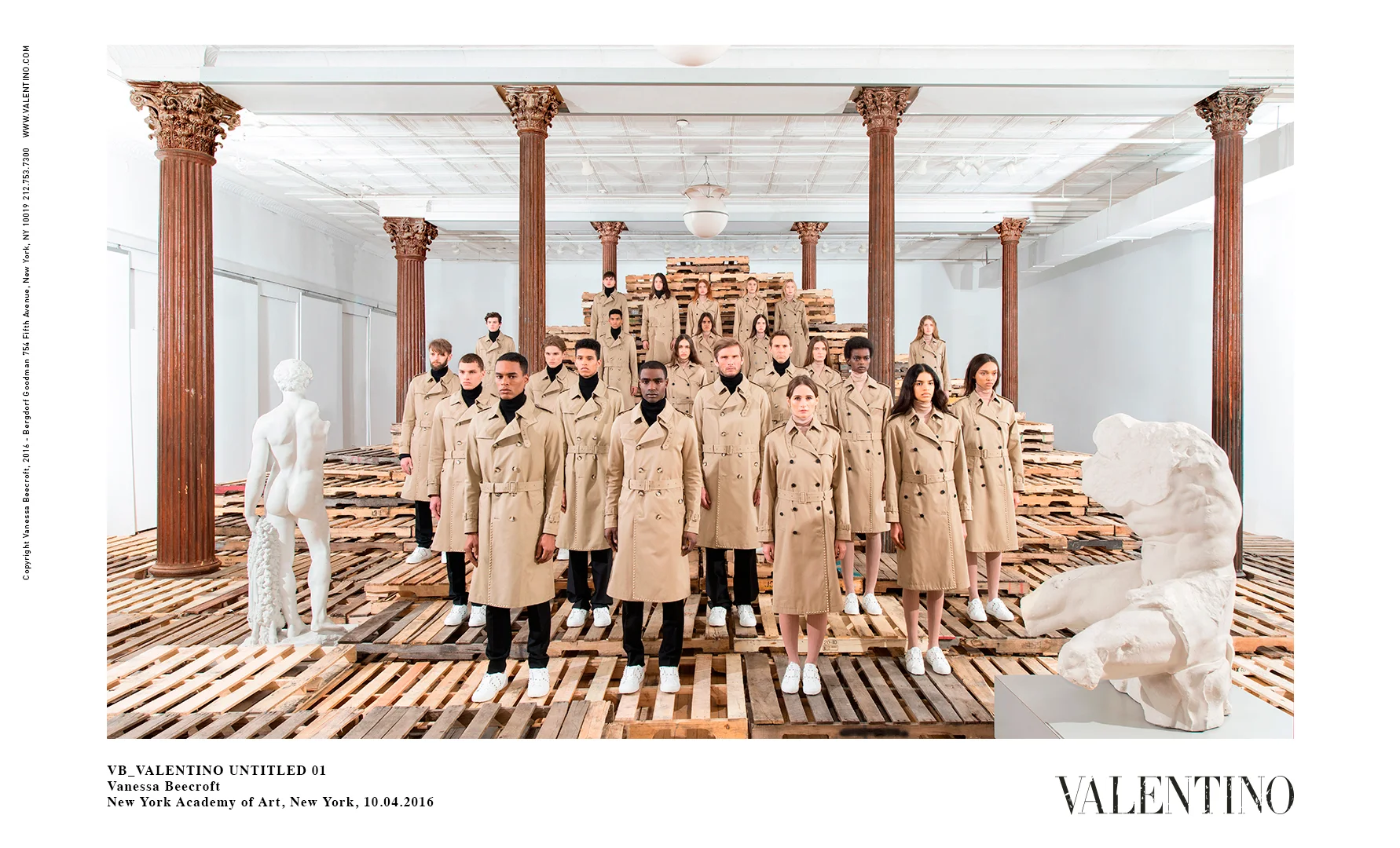 VB_VALENTINO UNTITLED 01 — Vanessa Beecroft — New York Academy of Art, New York, 10.04.2016 ©Valentino
