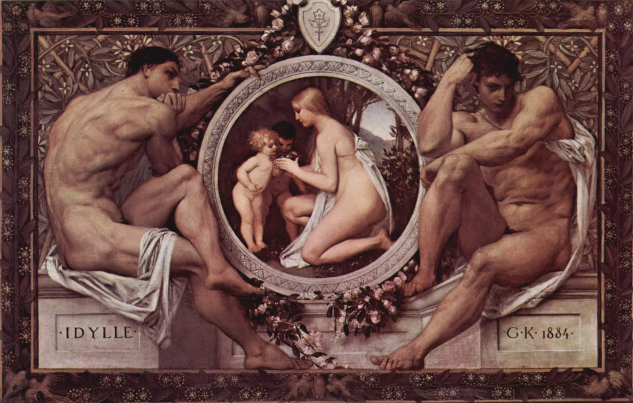 GUSTAV KLIMT, 1894. - Early works of the artist was influenced by Sir Lawrence Alma-Tadema.
