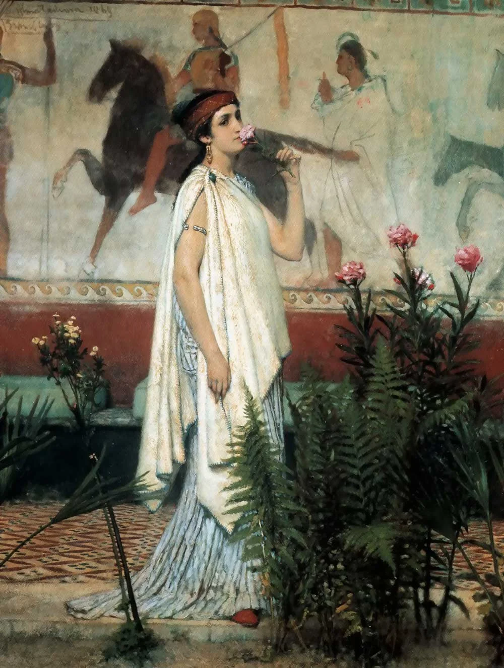 SIR LAWRENCE ALMA TADEMA — A Greek Woman, 1869.