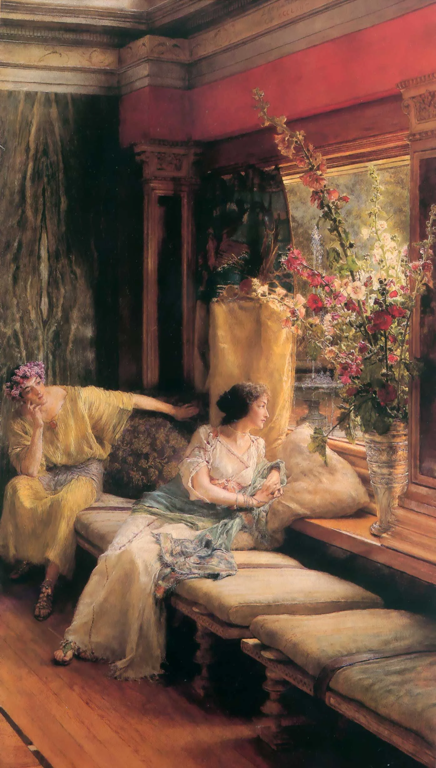 SIR LAWRENCE ALMA TADEMA — Vain Courtship, 1900.