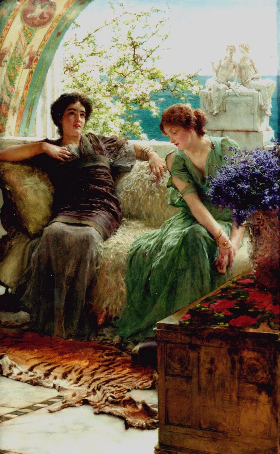 SIR LAWRENCE ALMA TADEMA — Unwelcome Confidences, 1902.